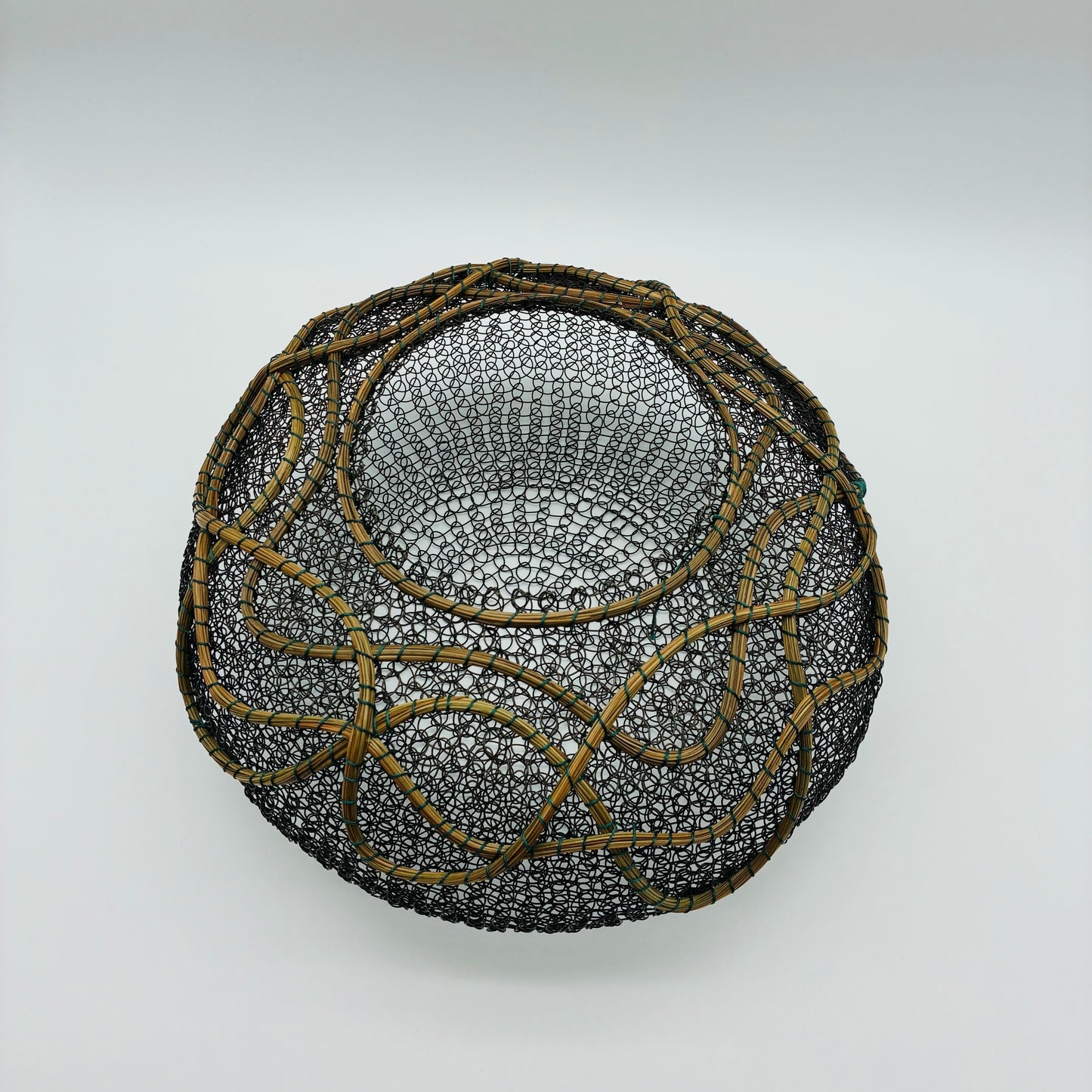 "Dark Sky Trails" Pine and Wire Basket