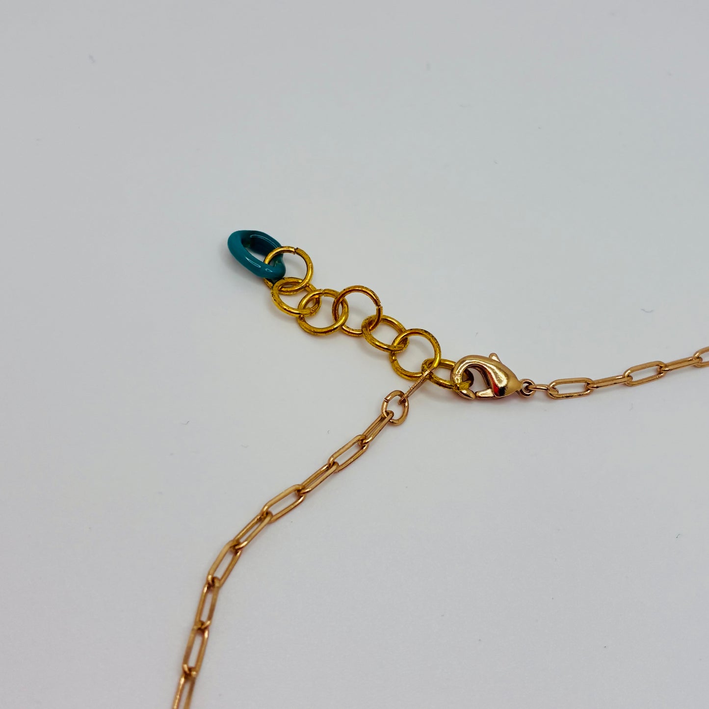 Small Borosilicate Glass Split Link Necklace