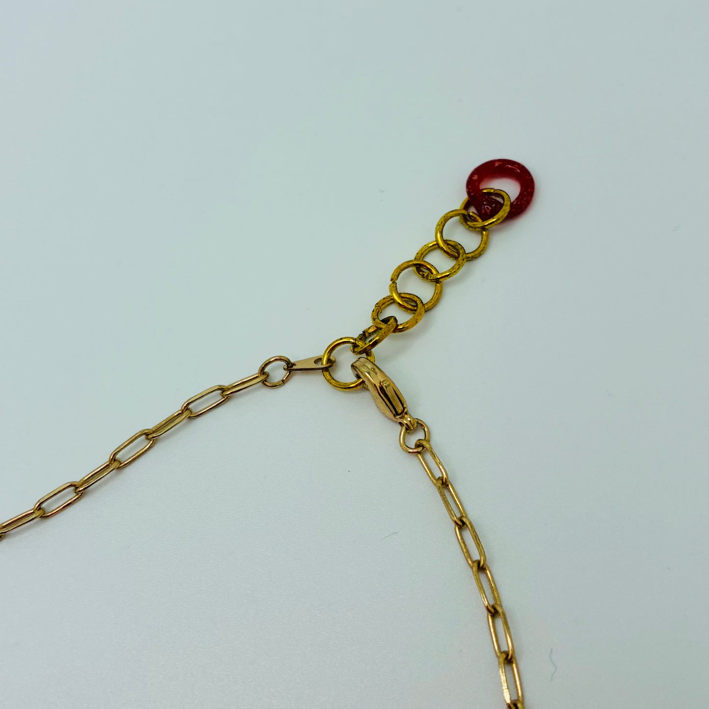 Small Borosilicate Glass Split Link Necklace