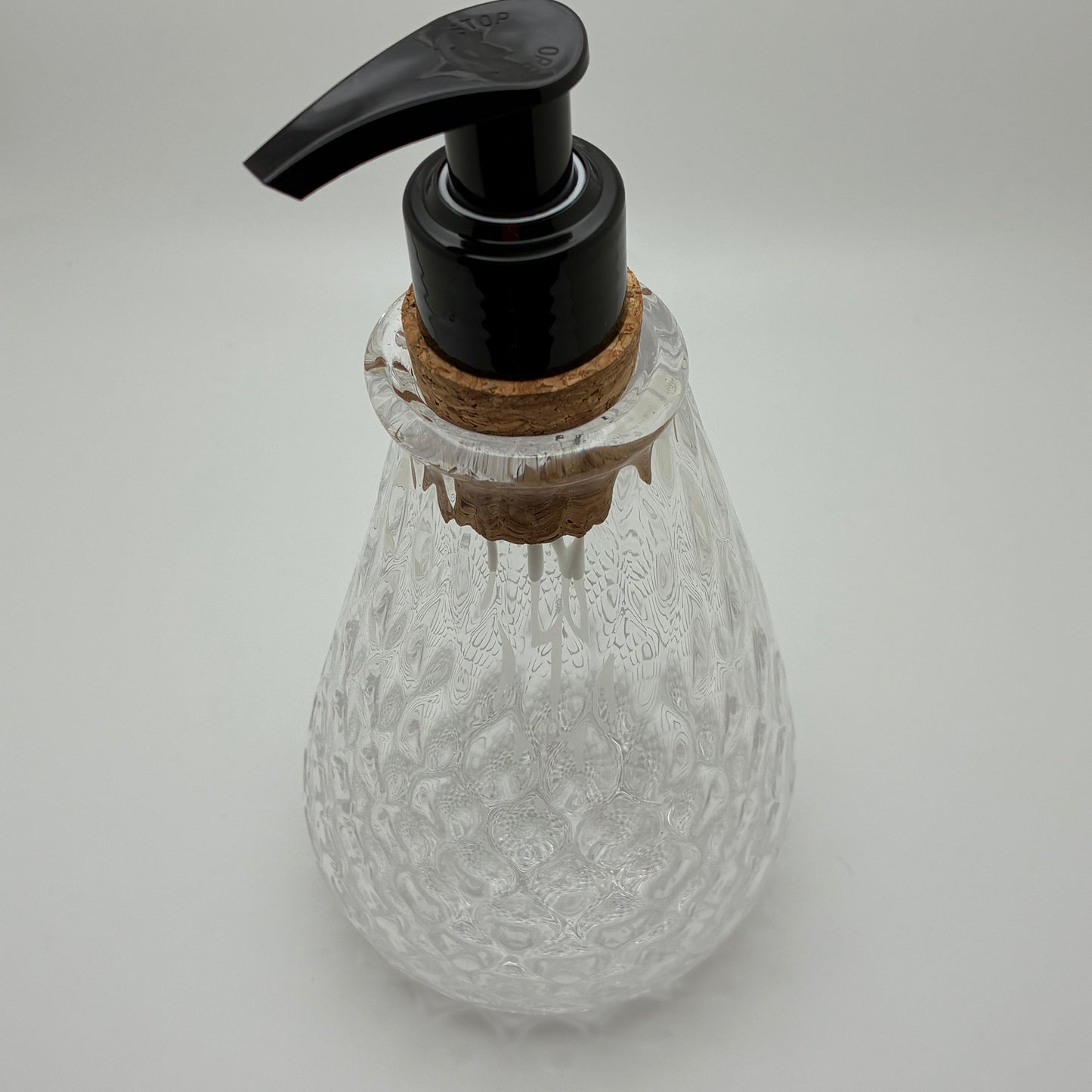 Clear Pineapple Mold Glass Soap Dispenser