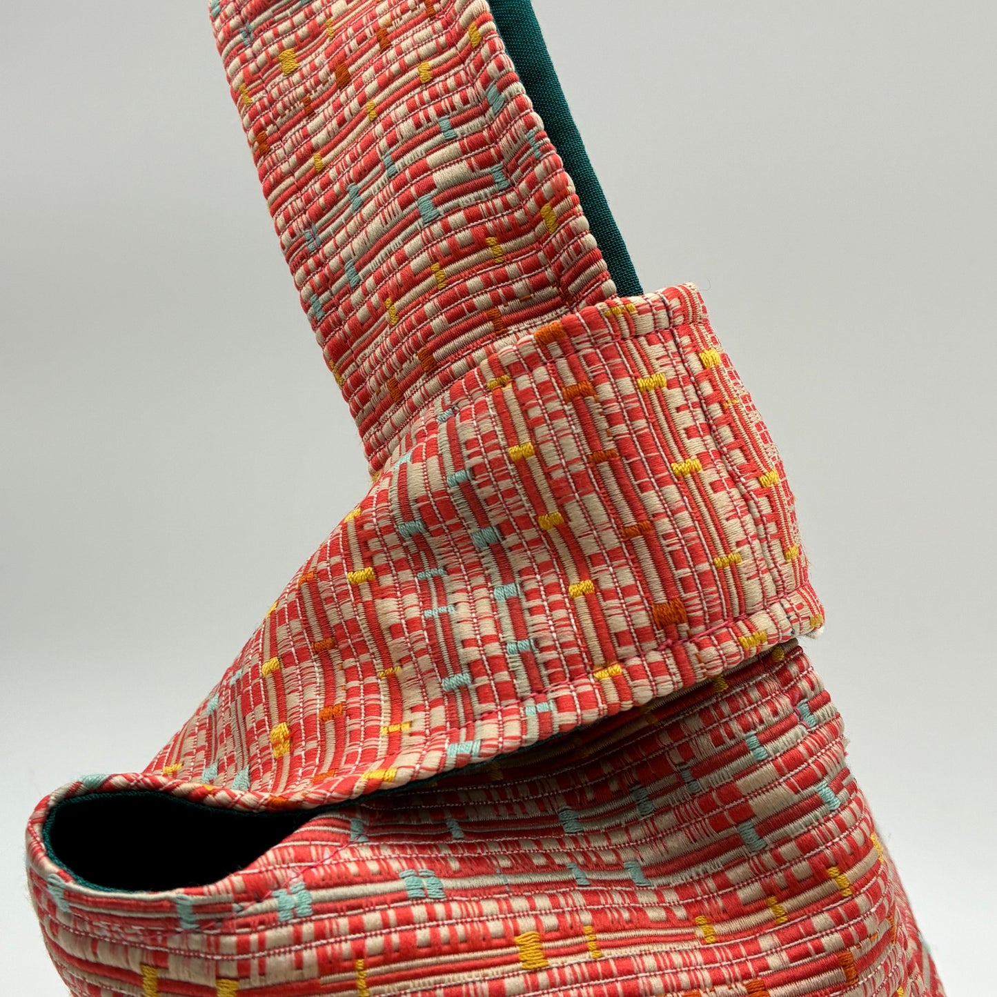 Knot Bag - Coral Suiting