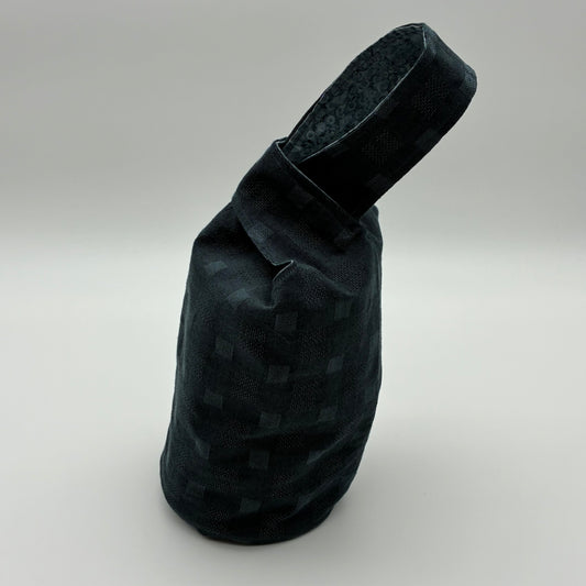 Knot Bag - Slate Blue Squares