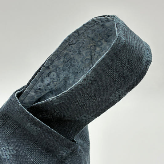 Knot Bag - Slate Blue Squares