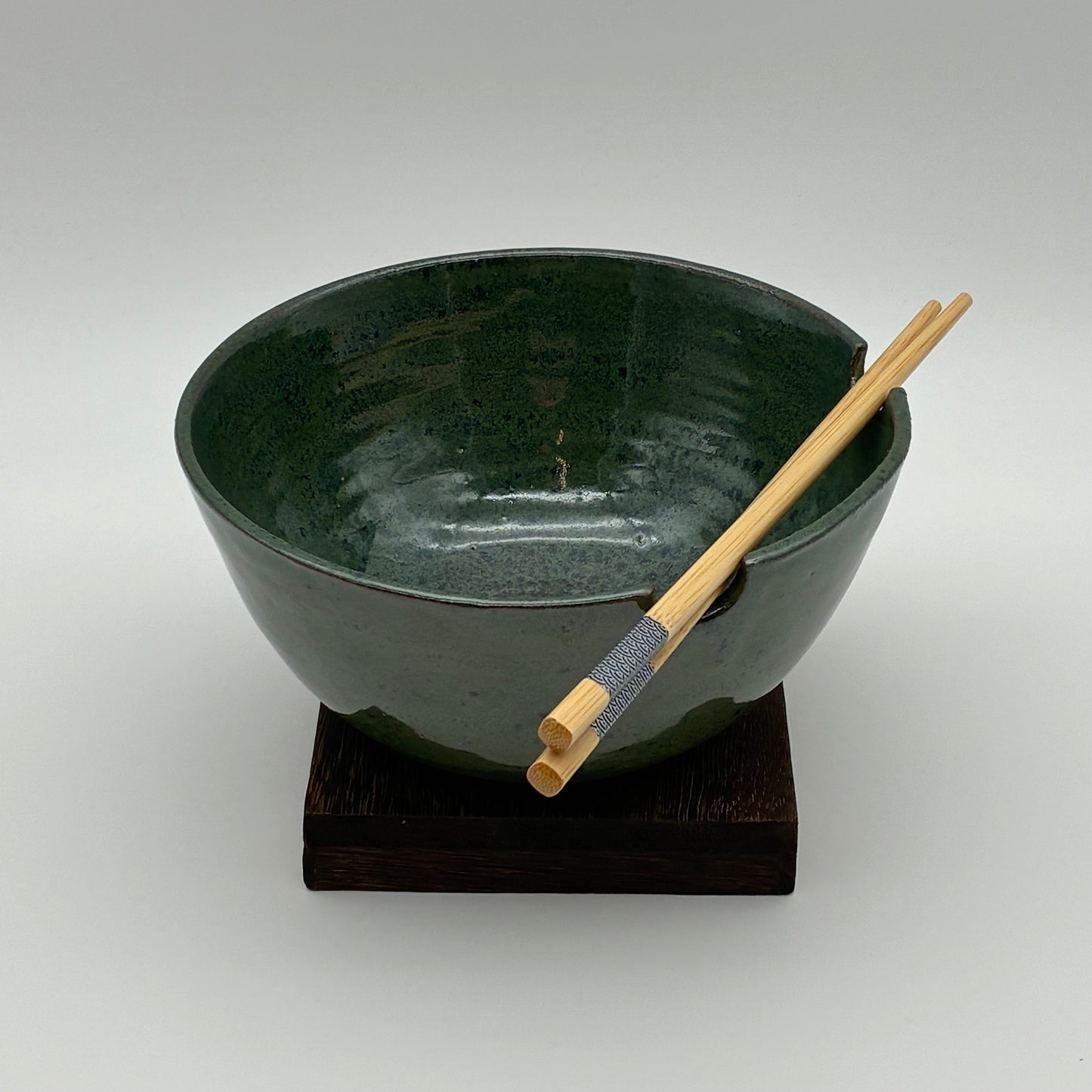Ceramic Noodle Bowl + Chopsticks