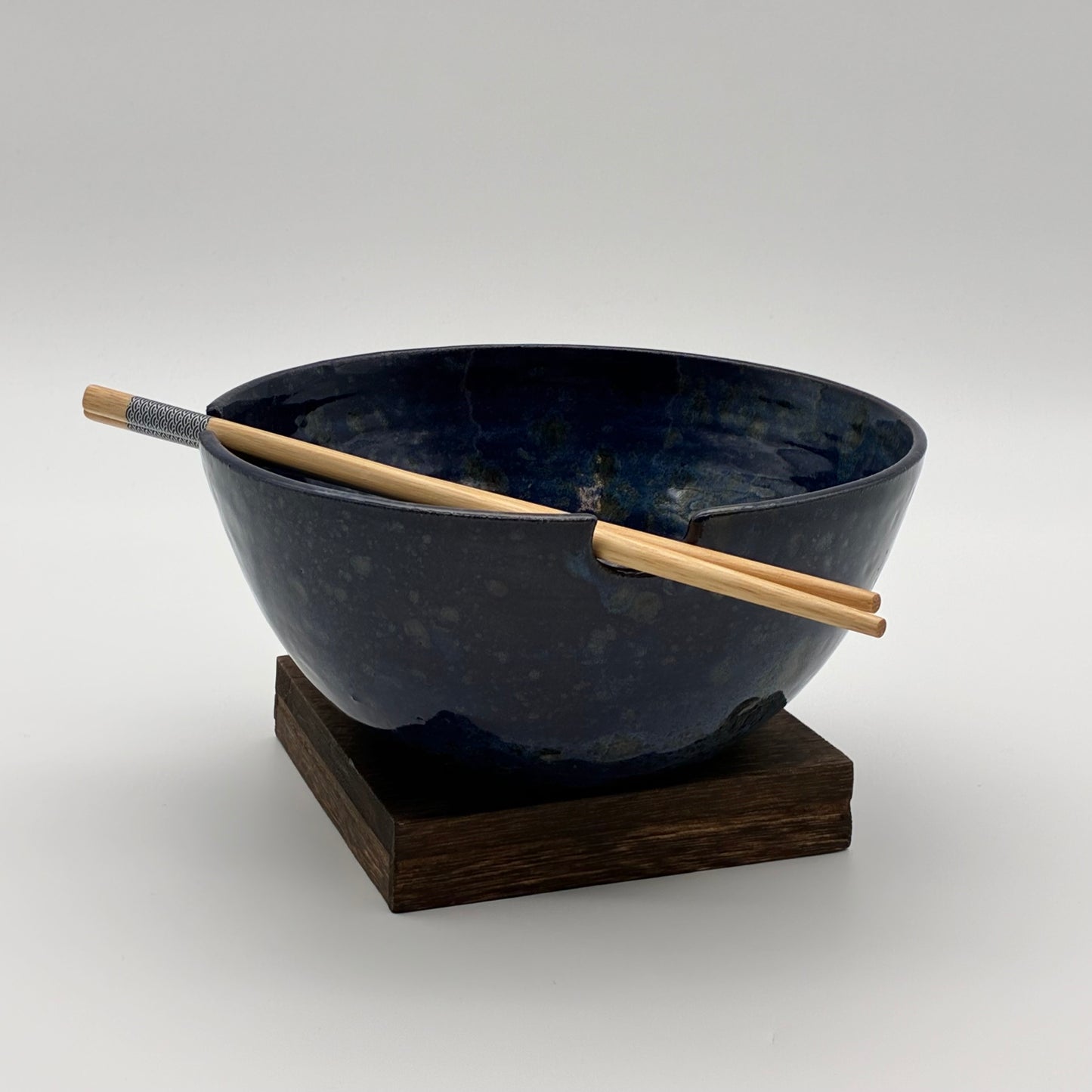 Ceramic Noodle Bowl + Chopsticks