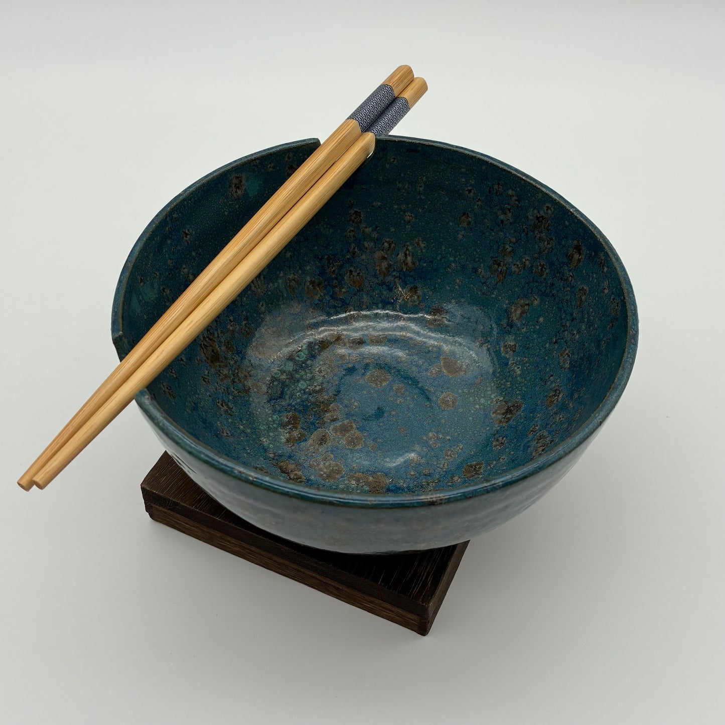 Ceramic Noodle Bowl + Chopsticks