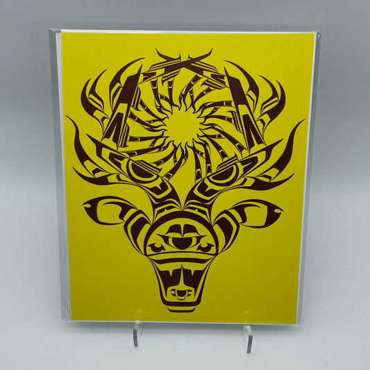 Sun Stag - 8.5" x 11" print