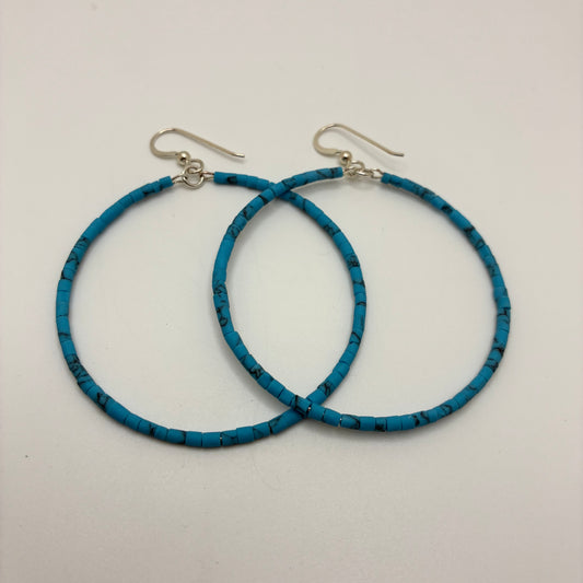 Turquoise Hoop Earrings