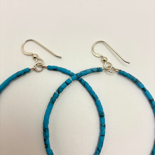 Turquoise Hoop Earrings