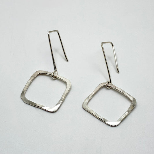 Sideways Square Earrings