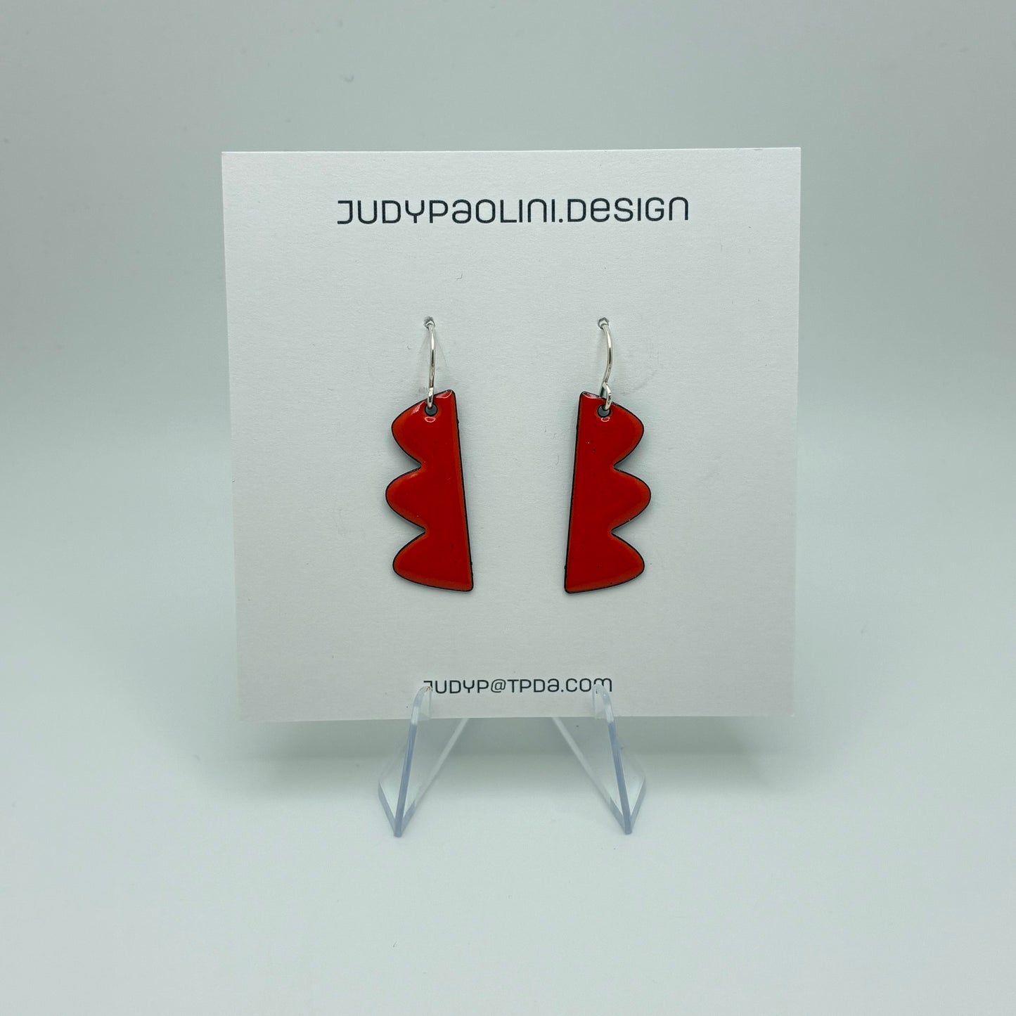 Bright Enamel Earrings