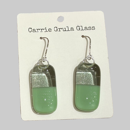 Two Tone Rarrings Green/Grey