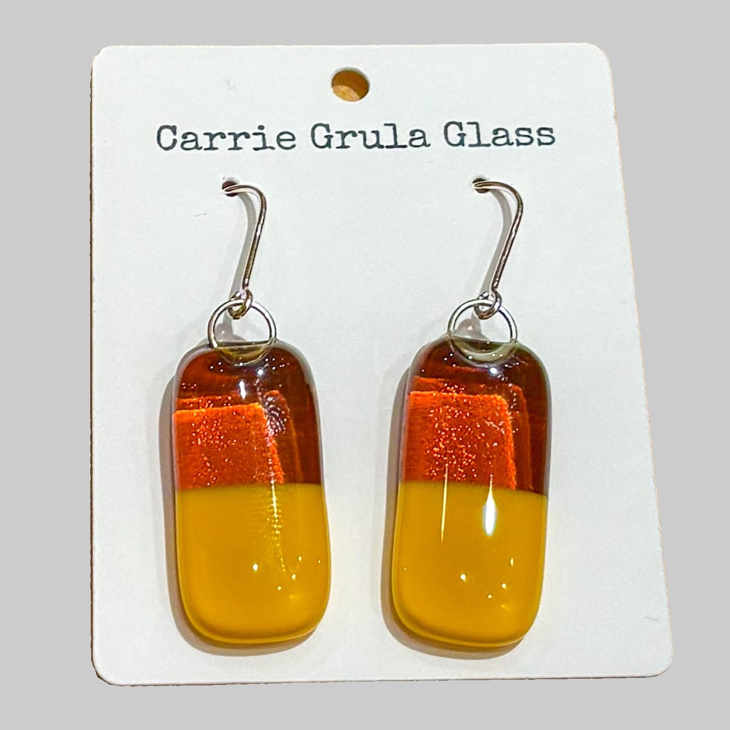 Two Tone Rarrings Amber/Yellow