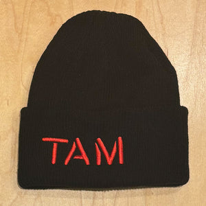 TAM Brand Beanie (Red/Black)