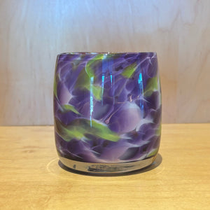 Purple/Green Glass Votive