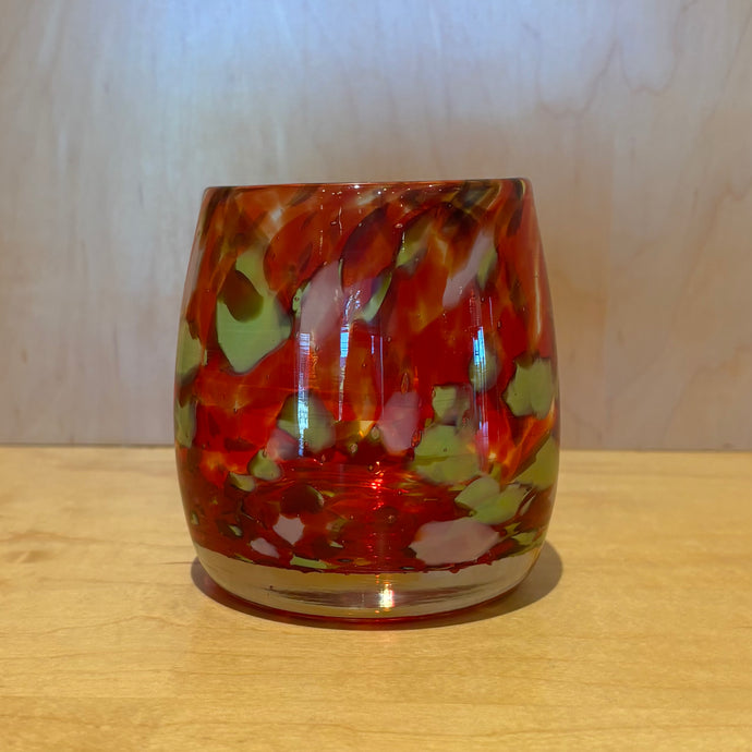 Red/Green Glass Votive