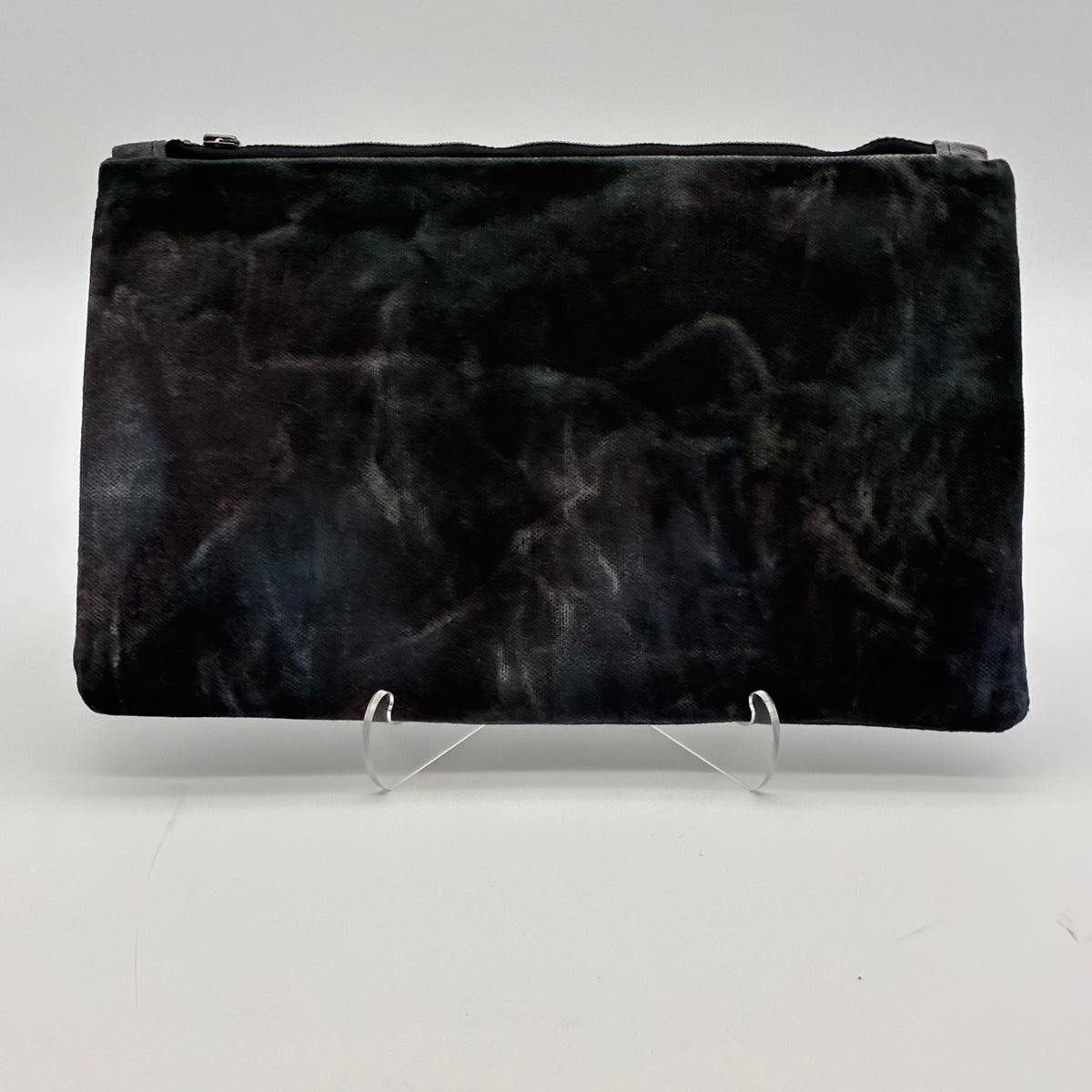 Waxed Canvas Zipper Clutch w/Pendleton Wool