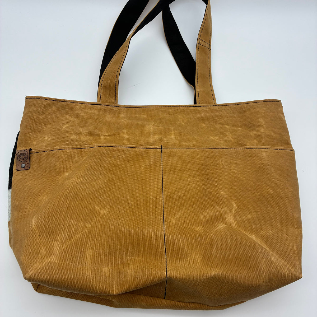 Large Waxed Canvas Tote w/Pendleton Wool