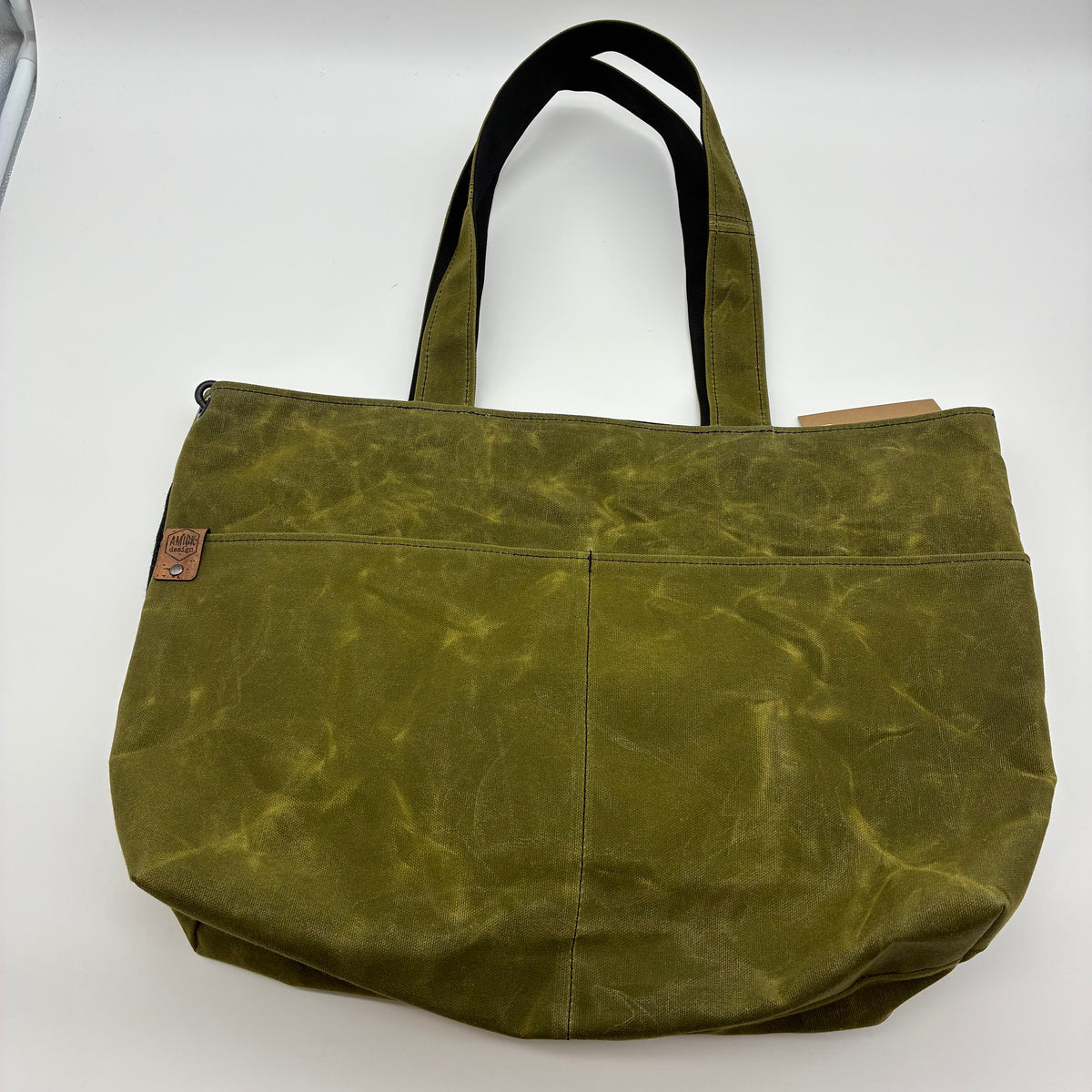 Large Waxed Canvas Tote w/Pendleton Wool