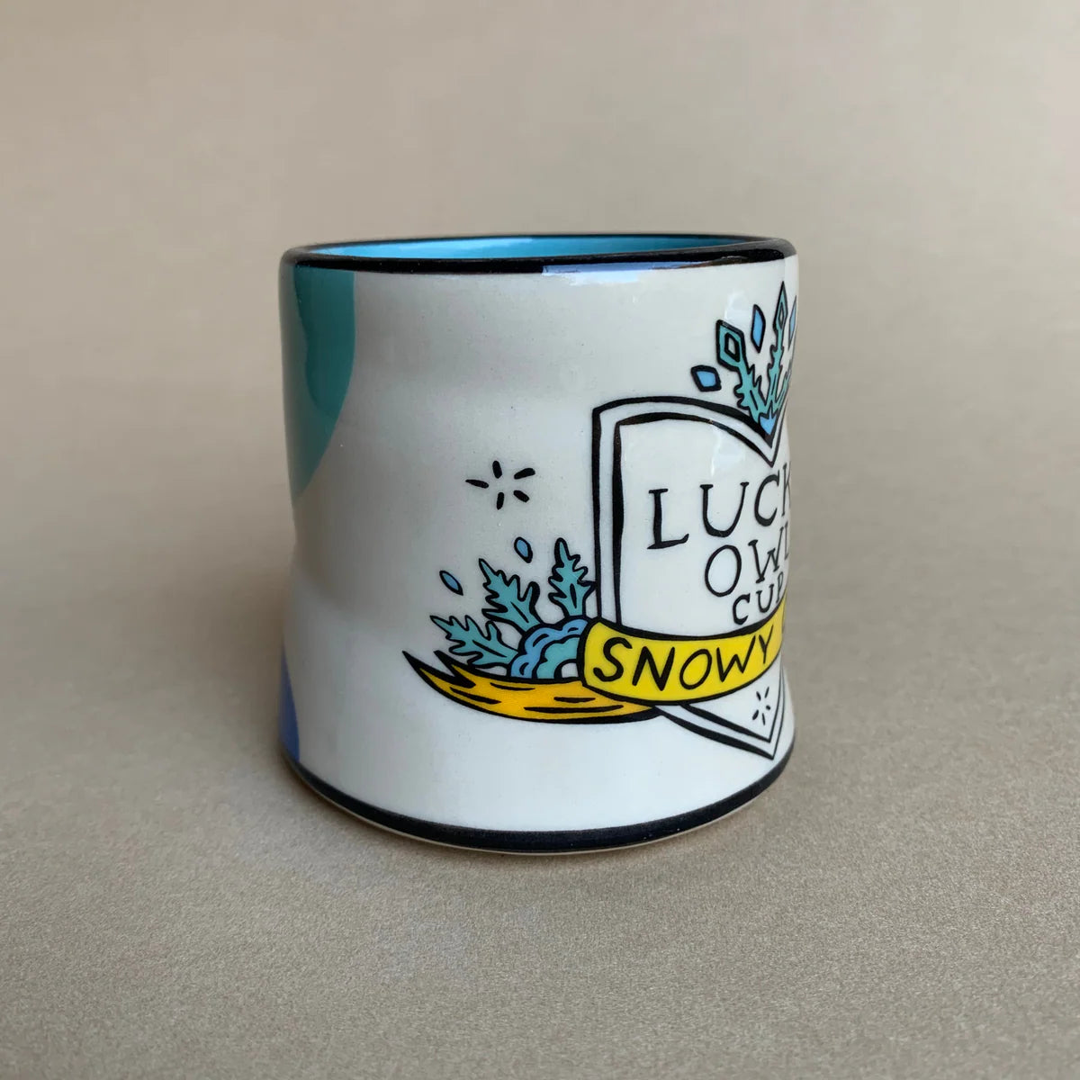 Lucky Snowy Owl Cup - Medium
