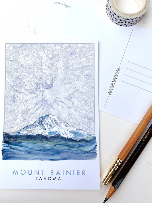 Mount Rainier Tacoma WA Postcard