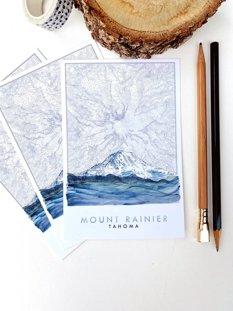 Mount Rainier Tacoma WA Postcard