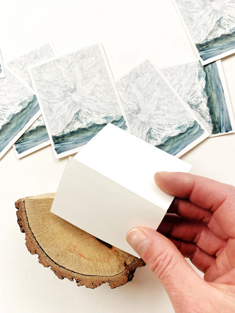 Mount Rainer Topographical Map Sticker