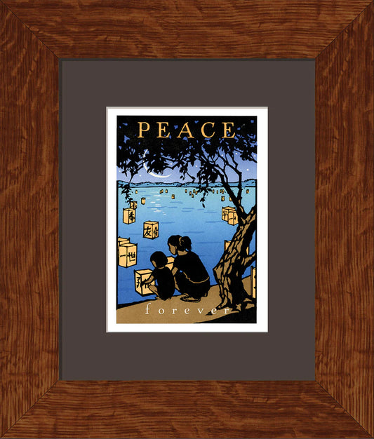 Peace Forever - Matted + Framed