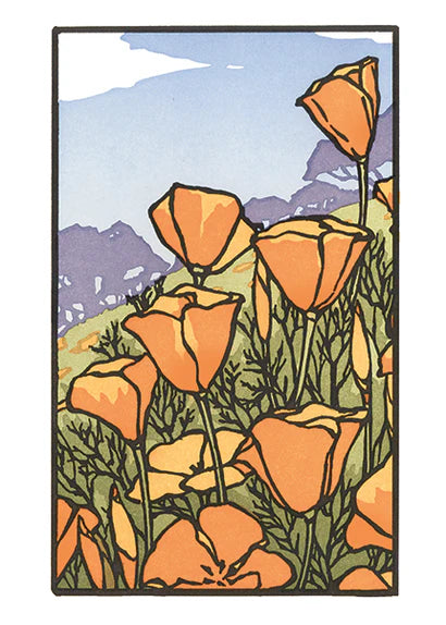 Poppies in Bloom - Card