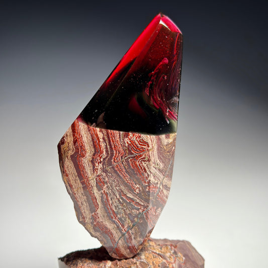 Red Banded Agate Vitrolith