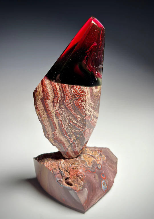 Red Banded Agate Vitrolith