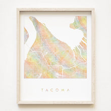 Tacoma Wa Rainbow Pride Map Print 11x14