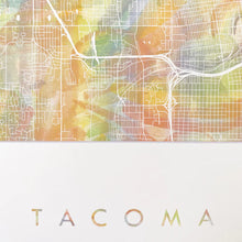 Tacoma Wa Rainbow Pride Map Print 11x14
