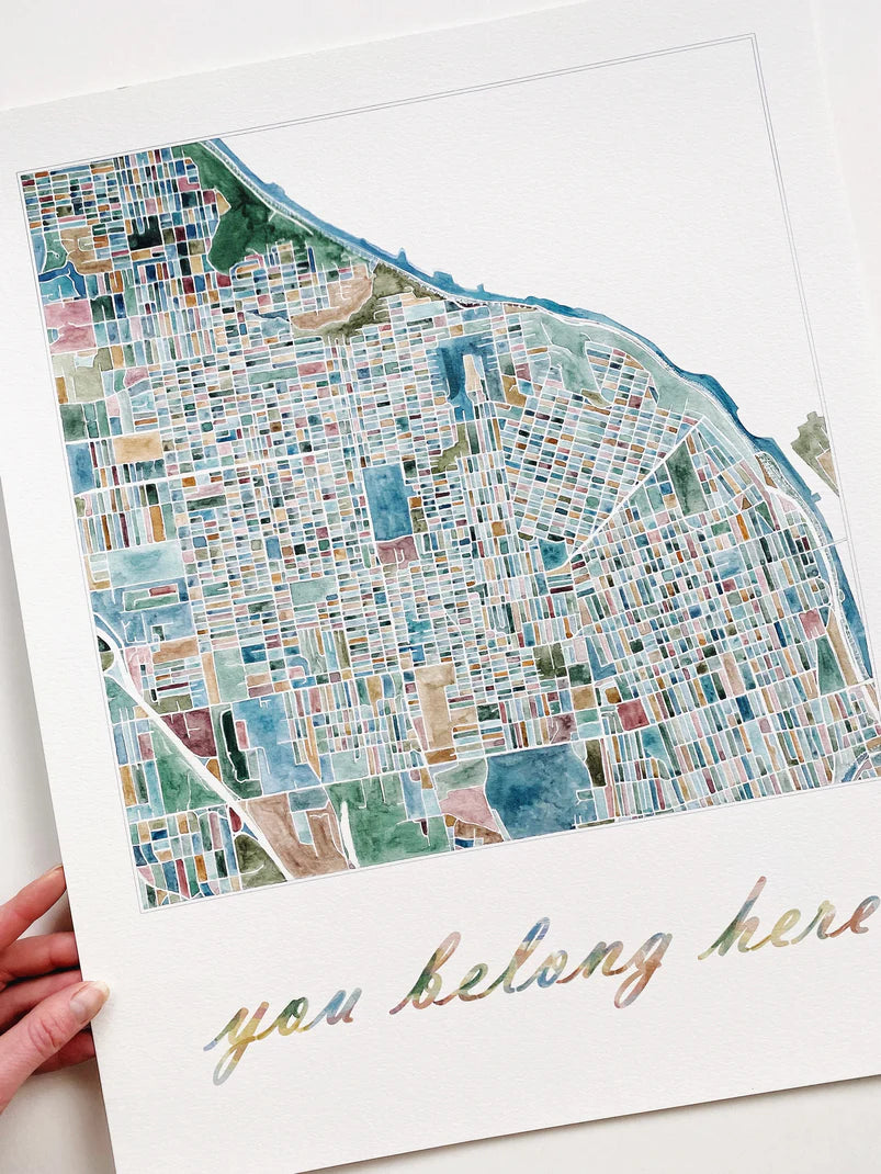 Tacoma in Spring/You Belong Here Orginal 16x20