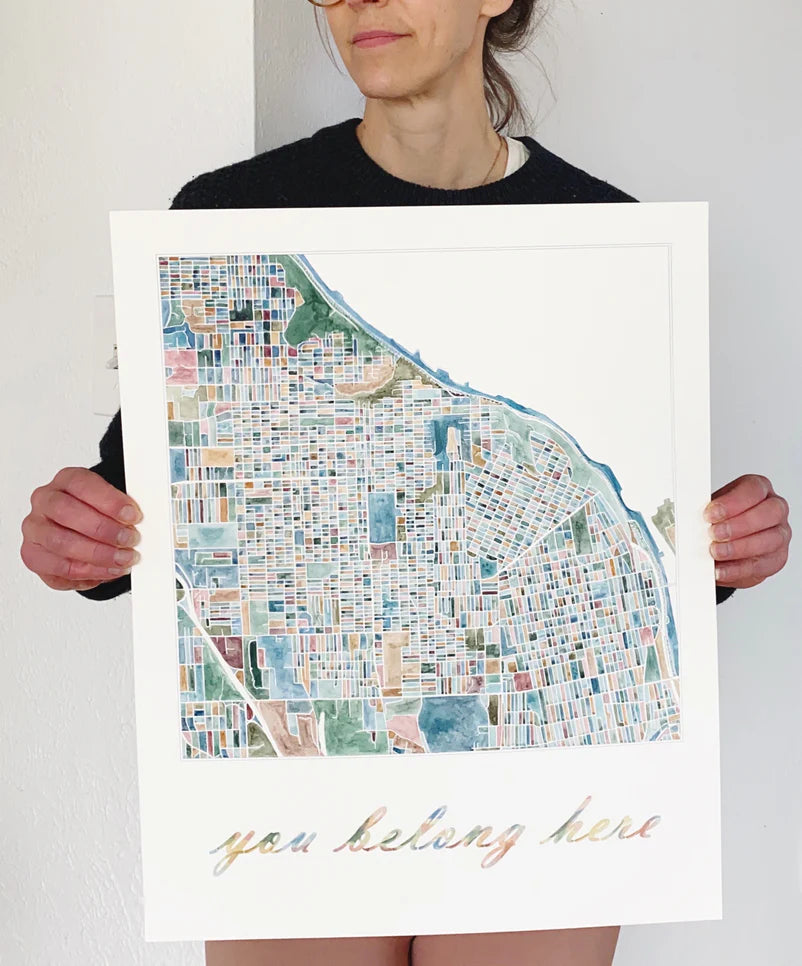 Tacoma in Spring/You Belong Here Orginal 16x20