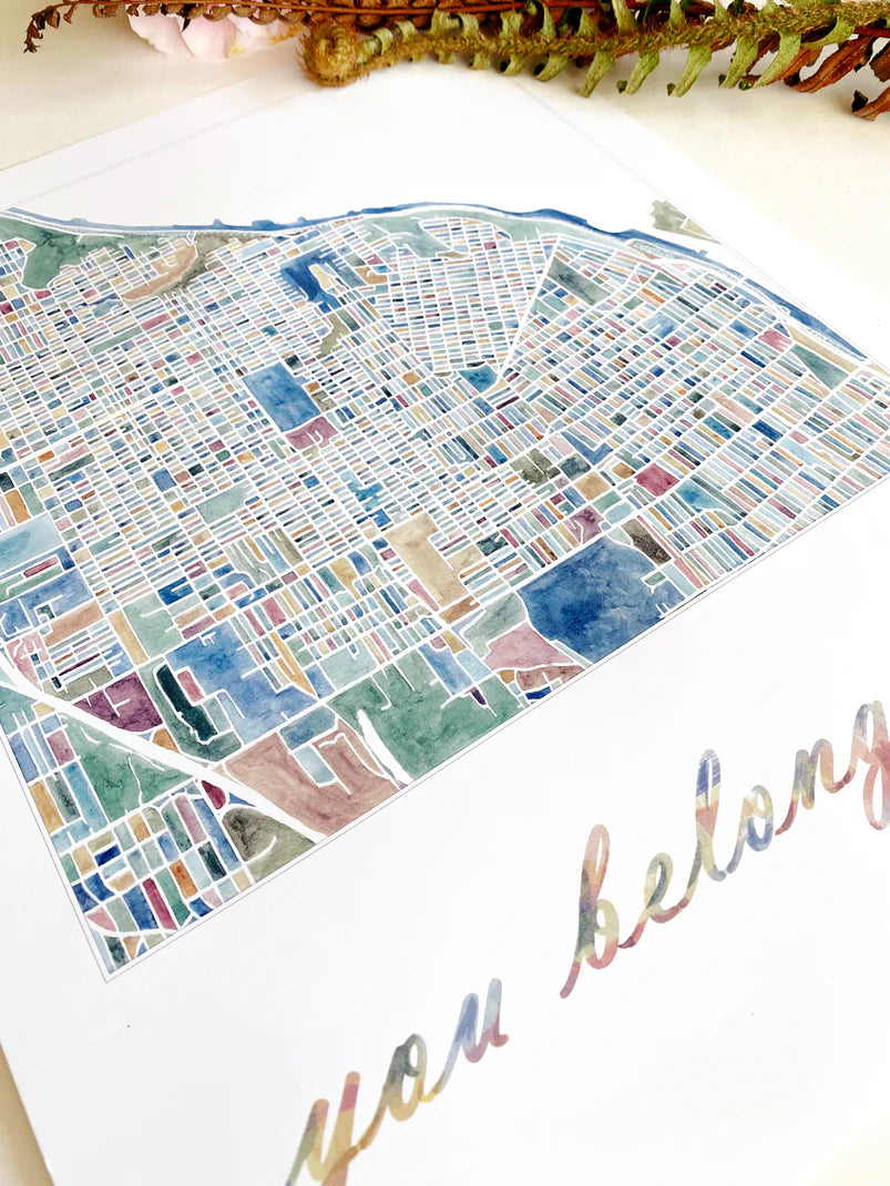 Tacoma in Spring - You Belong Here Print 11x14