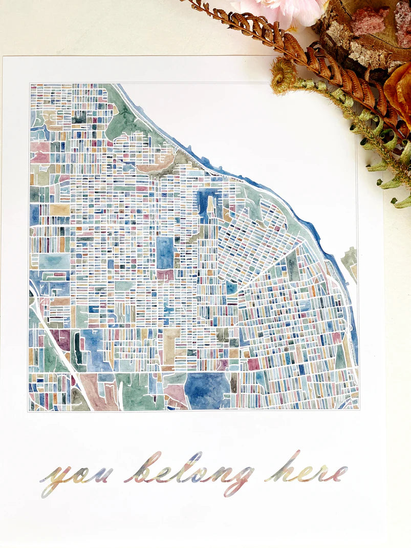 Tacoma in Spring - You Belong Here Print 11x14