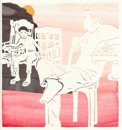 “The Abandoned Boy and the Adventuring Hero” 2018 Framed