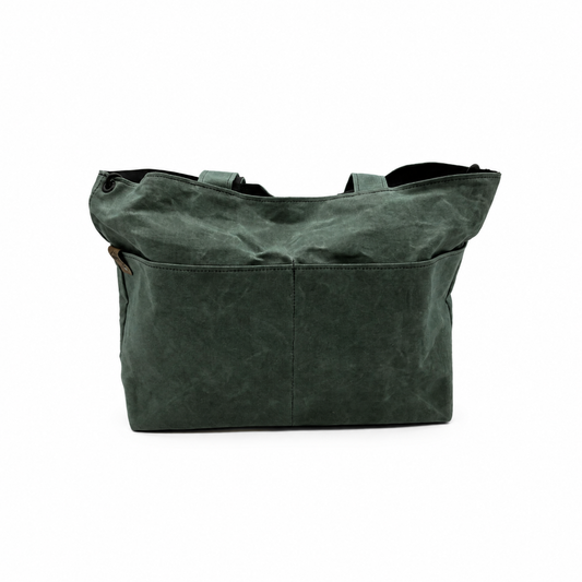 Large Waxed Canvas Tote
