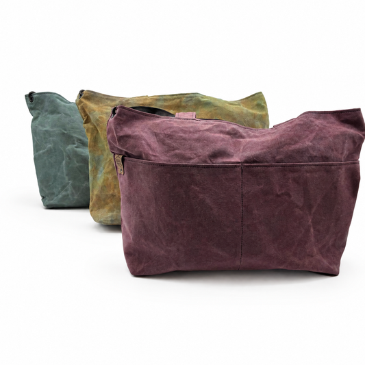 Large Waxed Canvas Tote