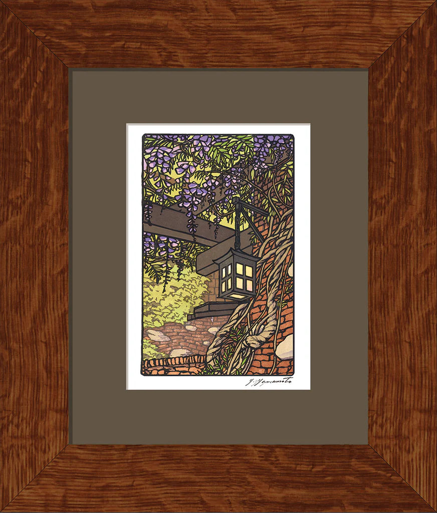 Wisteria Pergola - Matted + Framed