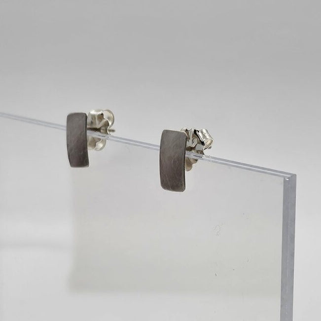 Small Rectangle Earrings - Sterling Silver