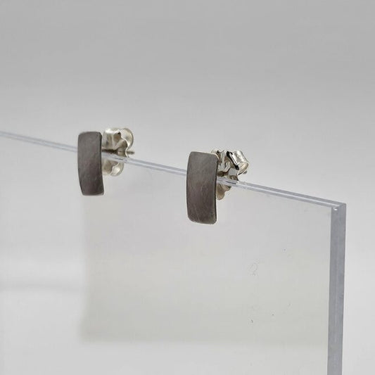 Small Rectangle Earrings - Sterling Silver