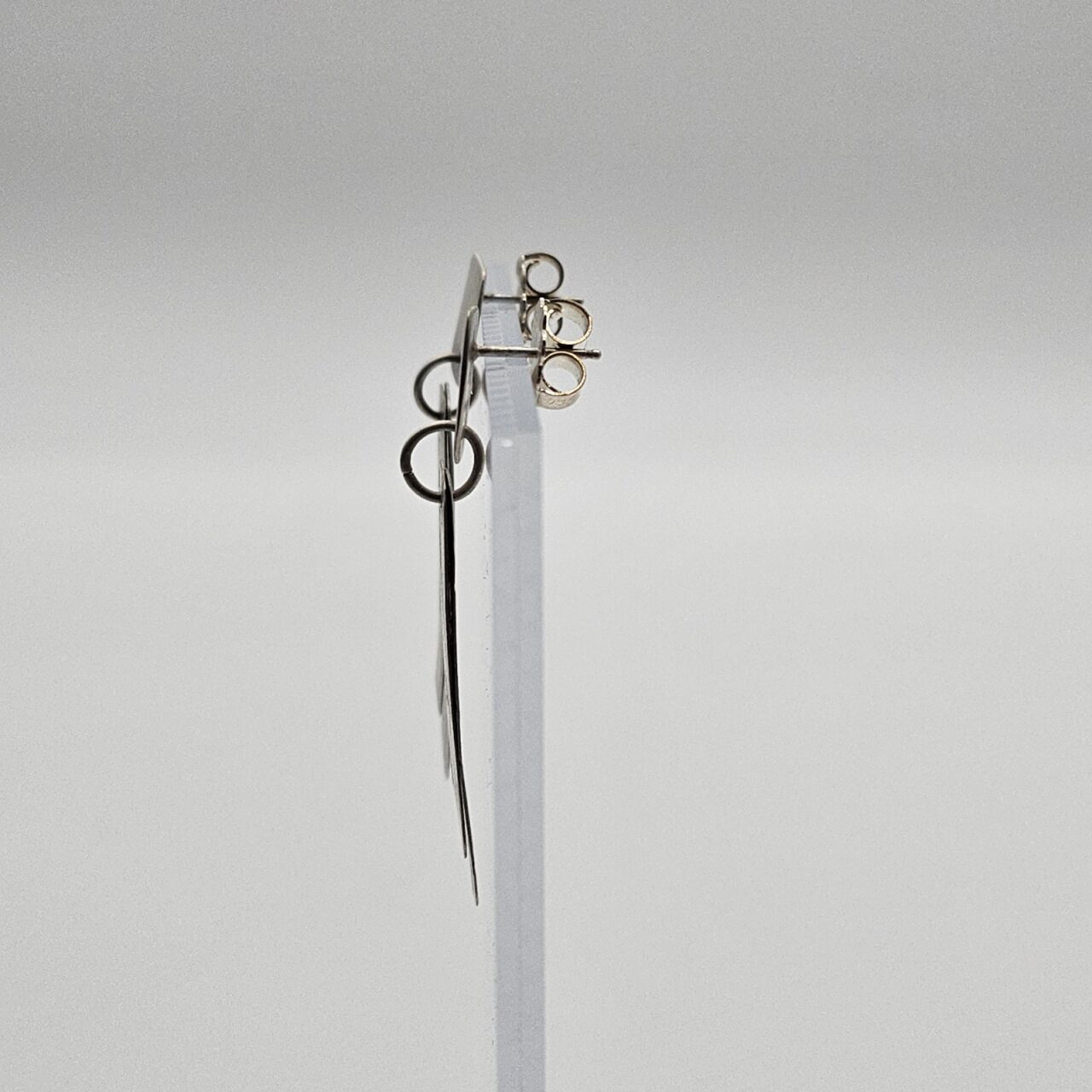 Textured Wind Letter Earrings