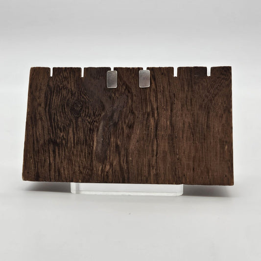 Small Rectangle Earrings - Sterling Silver