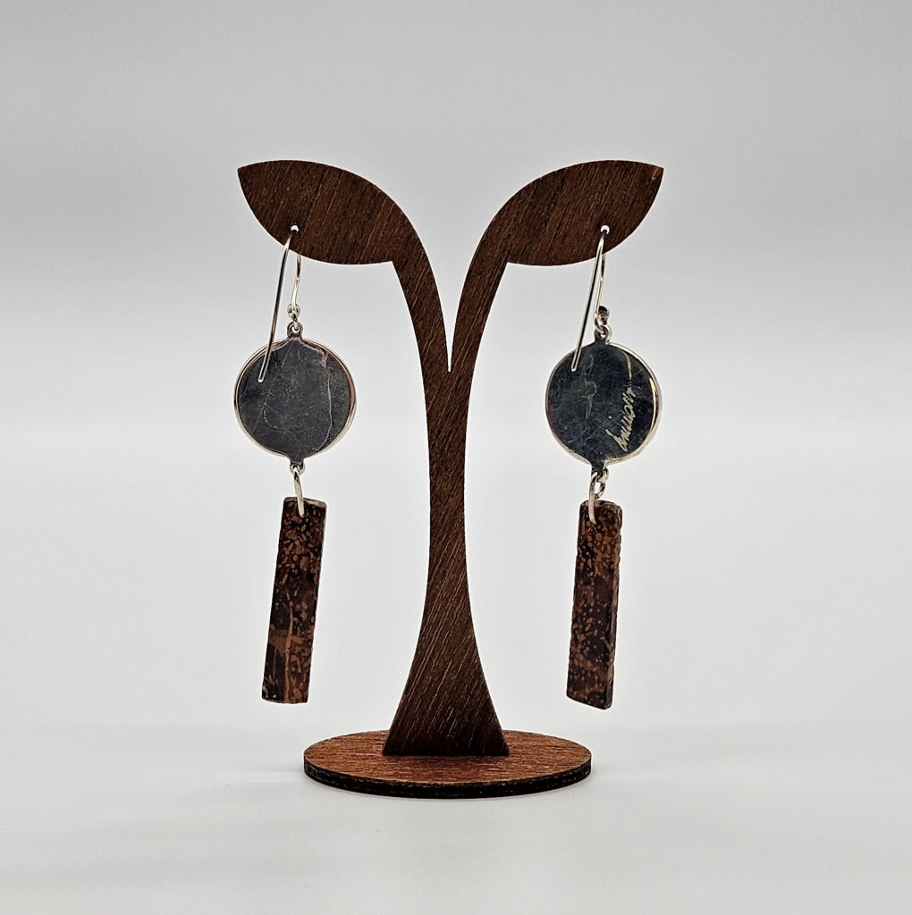Brown Bird Earrings