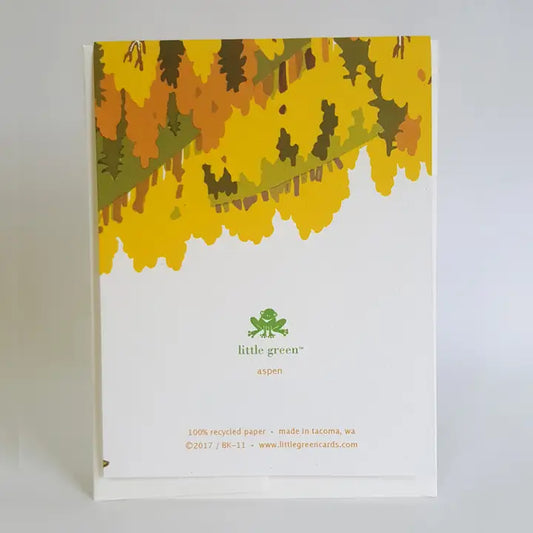 Fall Aspen Landscape Blank Notecard / Fine Art Greeting Card