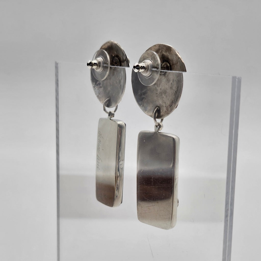Fordite and Detroit Agate Earrings