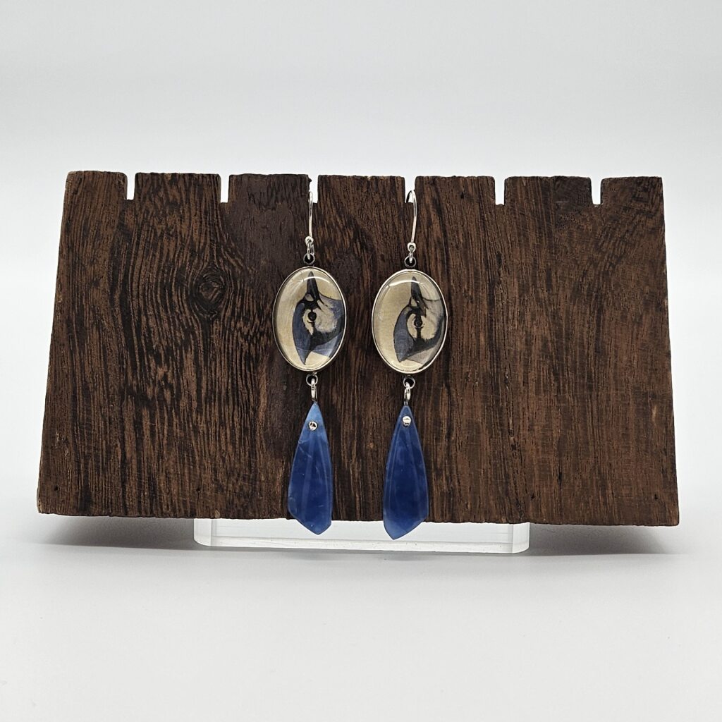 Blue Bird Earrings