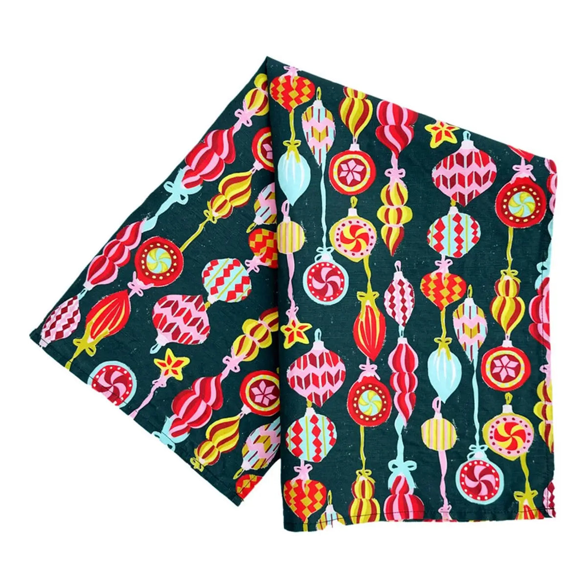 Kitchen Tea Towel - Bright Baubles